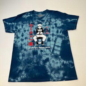 Naruto Shirt Men Medium Ichiraku Ramen Shop Tie Dye Anime Japan Shippuden Core G